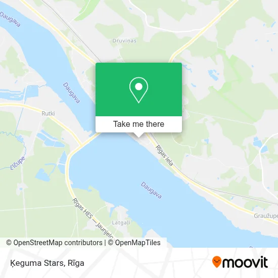 Ķeguma Stars map
