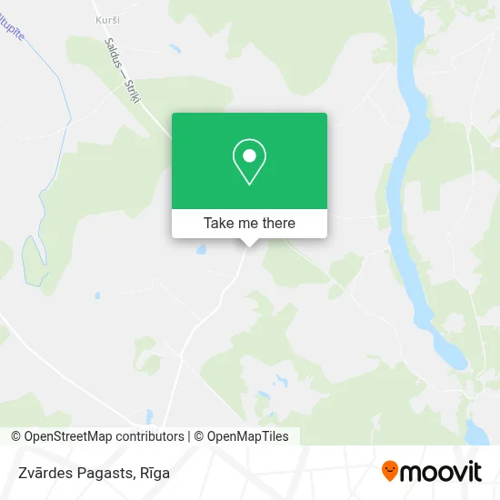 Zvārdes Pagasts map