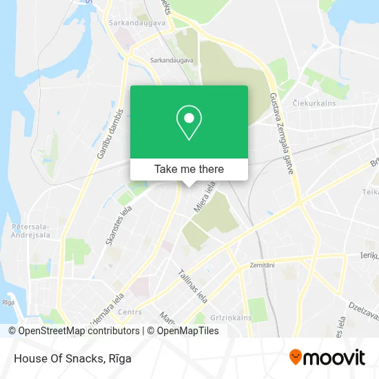House Of Snacks map