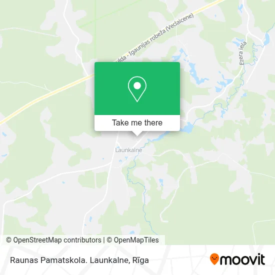 Raunas Pamatskola. Launkalne map