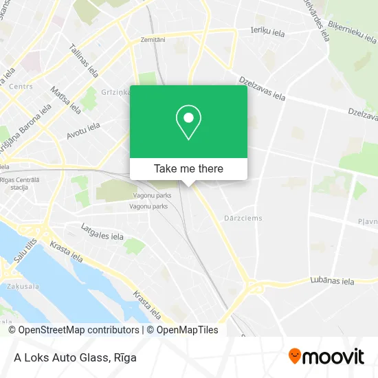 A Loks Auto Glass map