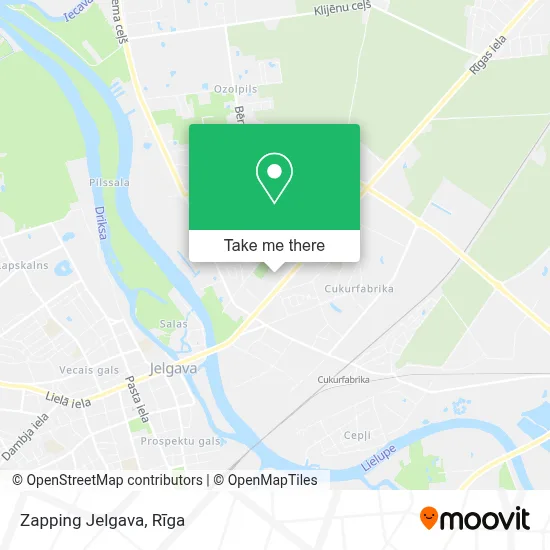 Zapping Jelgava map