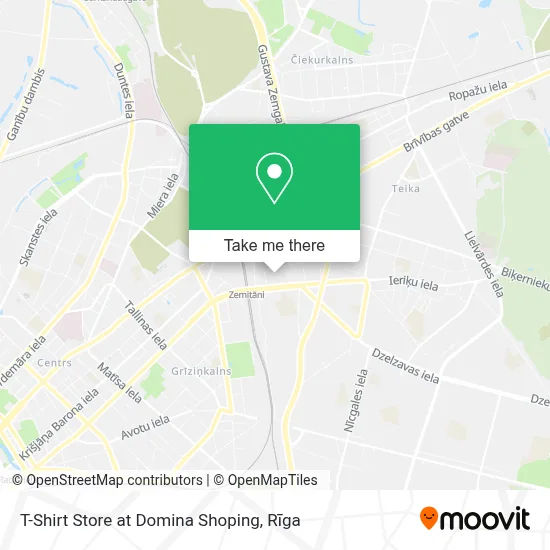 T-Shirt Store at Domina Shoping map