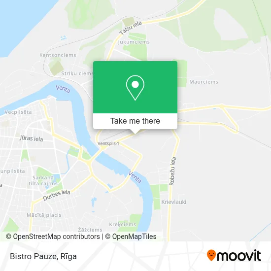 Bistro Pauze map