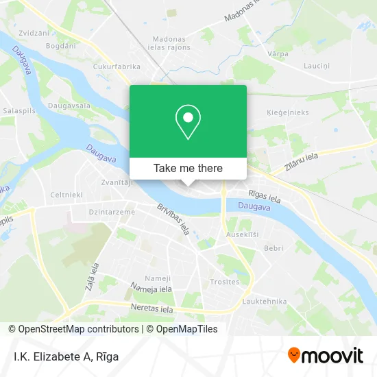 I.K. Elizabete A map