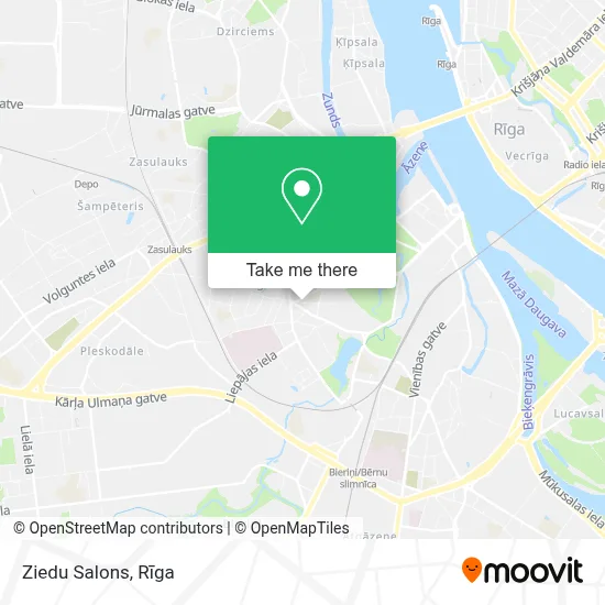Ziedu Salons map