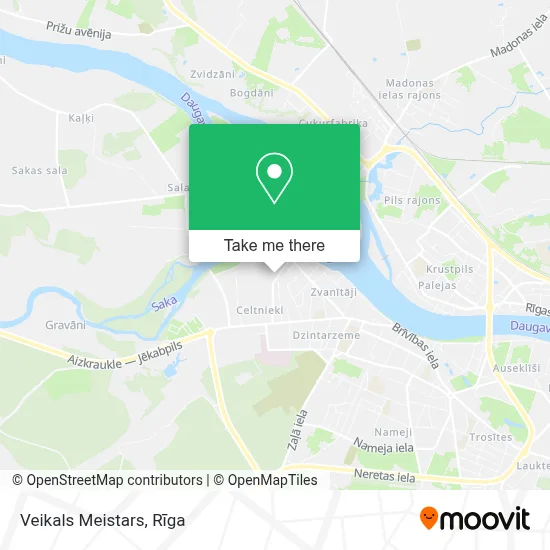 Veikals Meistars map