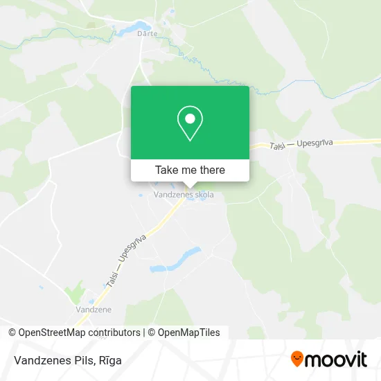 Vandzenes Pils map
