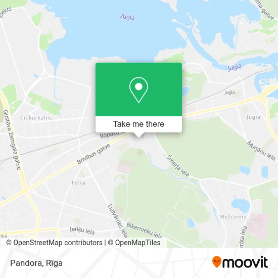 Pandora map