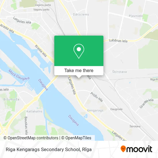 Riga Kengarags Secondary School map