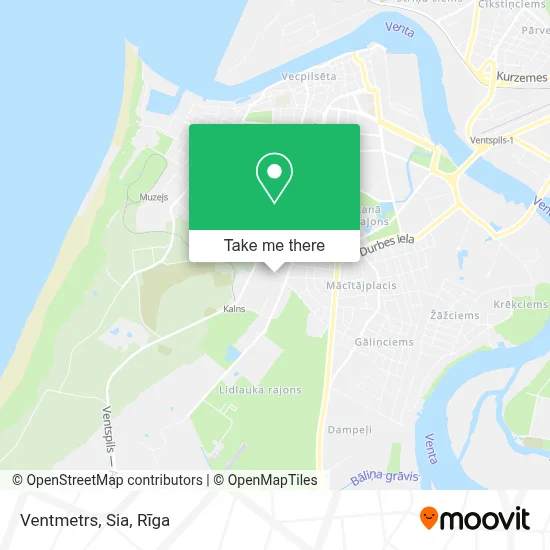 Ventmetrs, Sia map