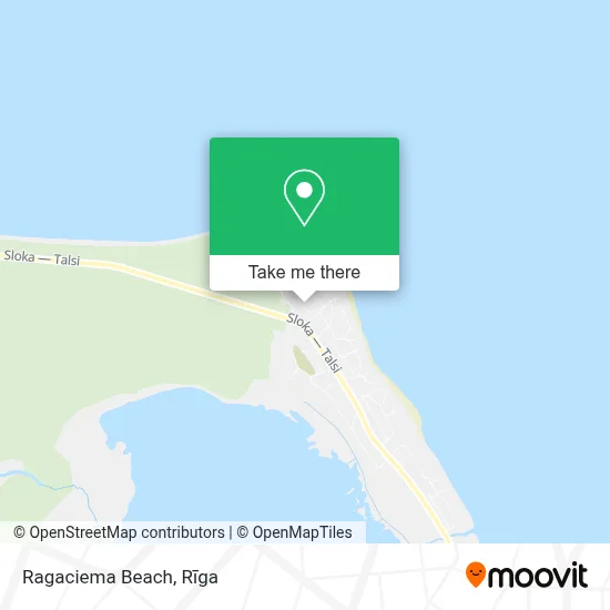 Ragaciema Beach map