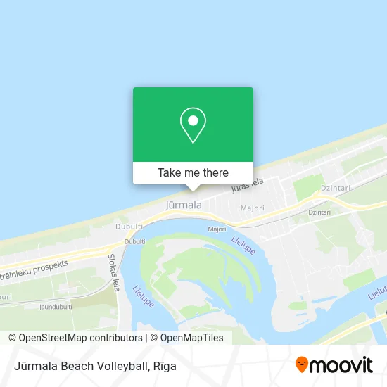 Jūrmala Beach Volleyball map
