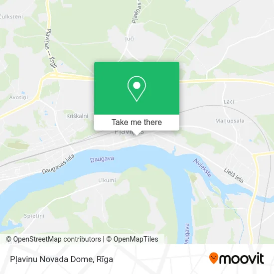 Pļavinu Novada Dome map
