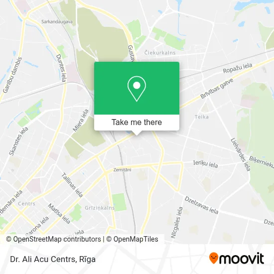 Dr. Ali Acu Centrs map