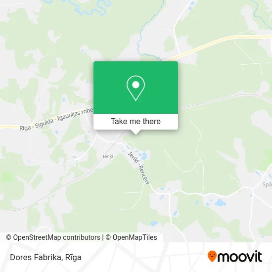 Dores Fabrika map
