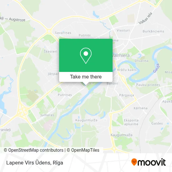 Lapene Virs Ūdens map