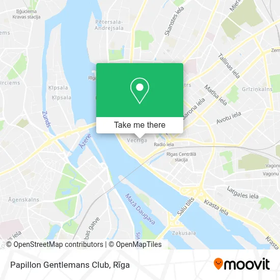 Papillon Gentlemans Club map
