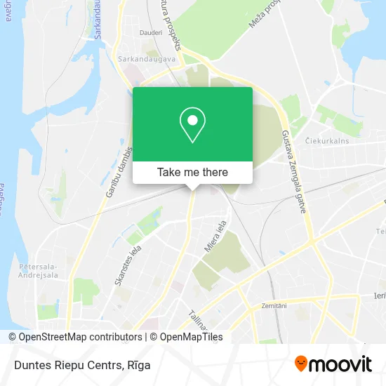 Duntes Riepu Centrs map