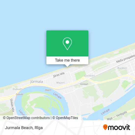 Jurmala Beach map