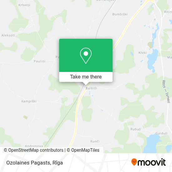 Ozolaines Pagasts map