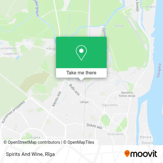 Spirits And Wine map