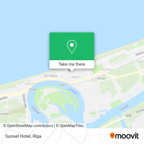 Sunset Hotel map