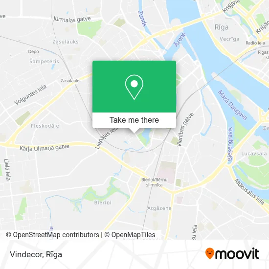 Vindecor map