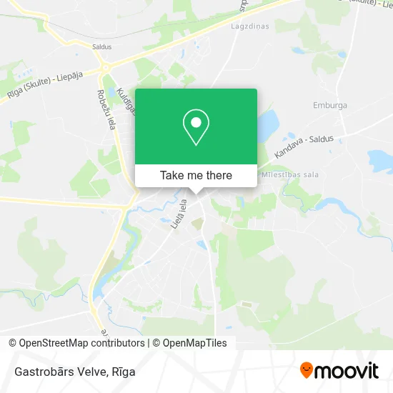 Gastrobārs Velve map