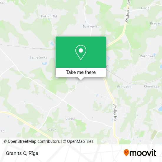 Granits O map