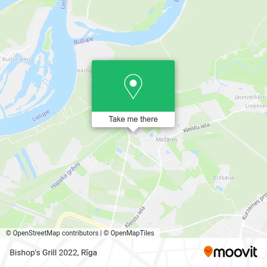 Bishop's Grill 2022 map