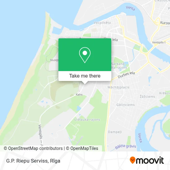 G.P. Riepu Serviss map