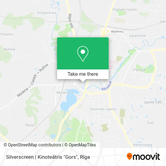 Silverscreen | Kinoteātris "Gors" map