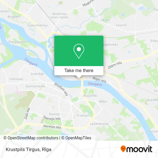 Krustpils Tirgus map