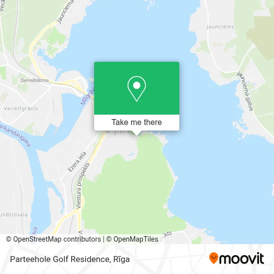 Parteehole Golf Residence map