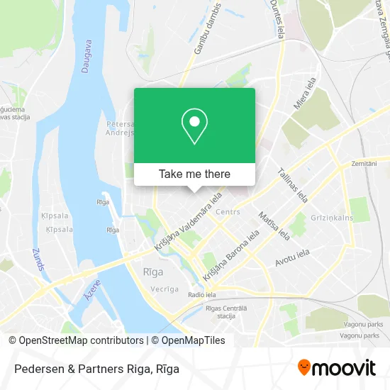 Pedersen & Partners Riga map