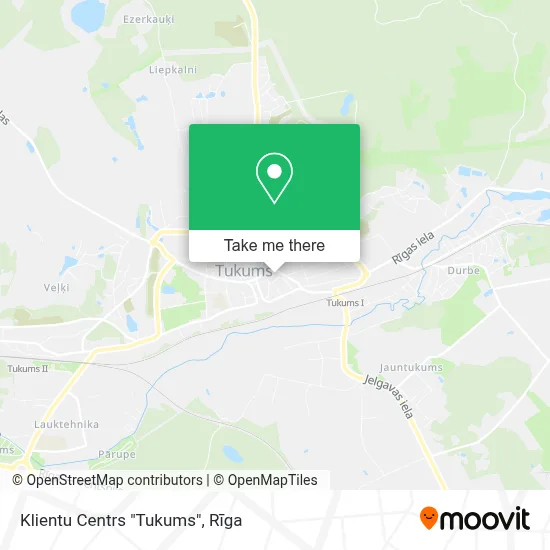 Klientu Centrs "Tukums" map