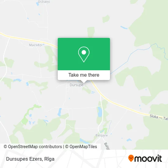 Dursupes Ezers map