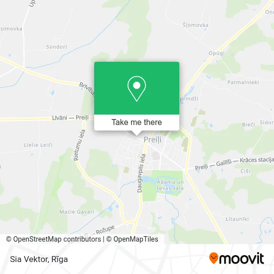 Sia Vektor map