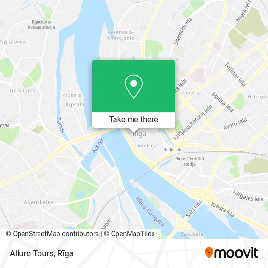 Allure Tours map