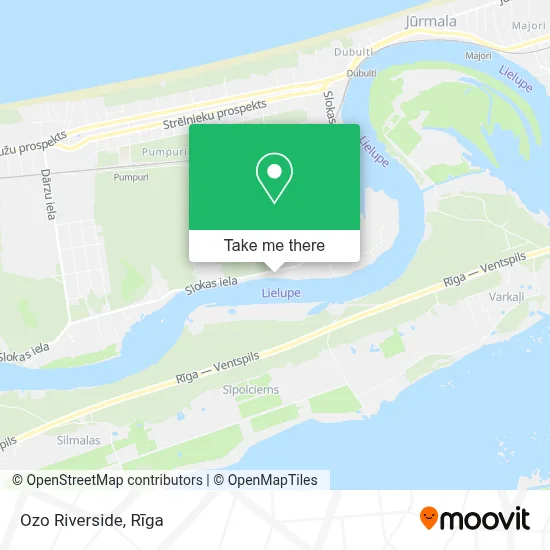 Ozo Riverside map