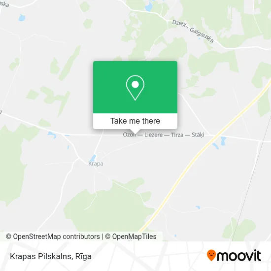 Krapas Pilskalns map