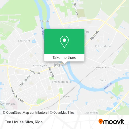 Tea House Silva map