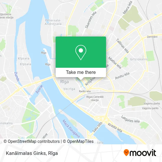 Kanālmalas Ginks map