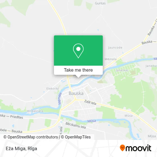 Eža Miga map
