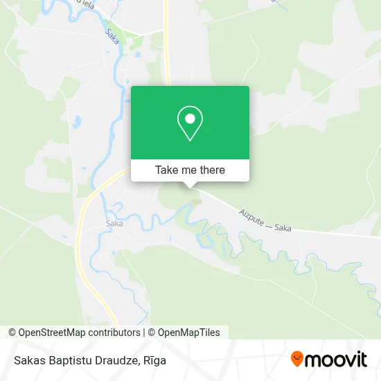 Sakas Baptistu Draudze map