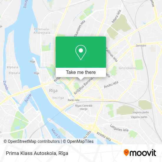 Prima Klass Autoskola map
