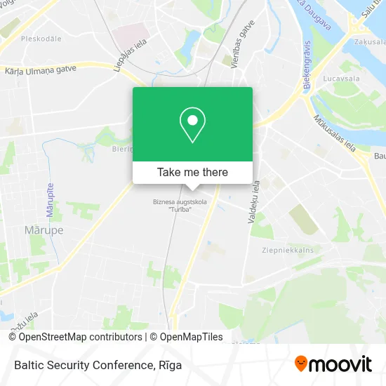 Baltic Security Conference map