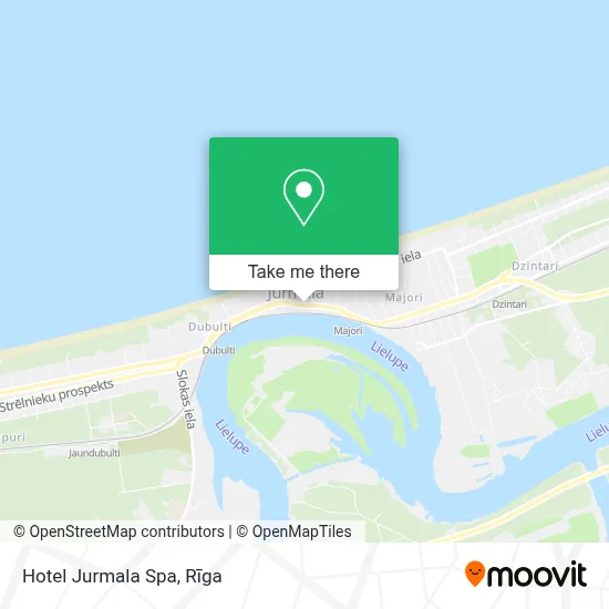 Hotel Jurmala Spa map