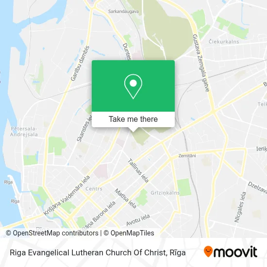 Riga Evangelical Lutheran Church Of Christ map